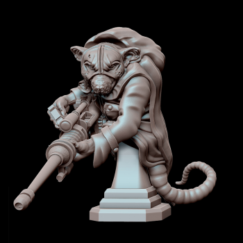 FANTASY WWII REICH RATMAN (SNIPER) BUST