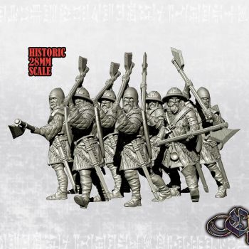 Men at arms with voulges- 28mm (Historic Scale)