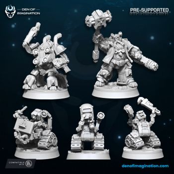 Space Dwarfs - Khazaroth Empire Techsmith set (5 models set)