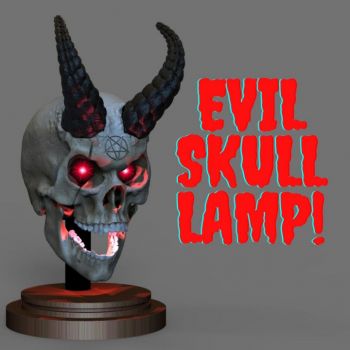 EVIL SKULL LAMP